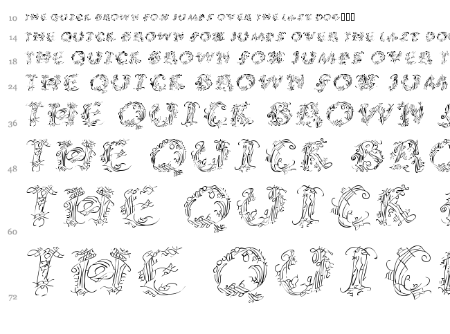Callipsografia font waterfall